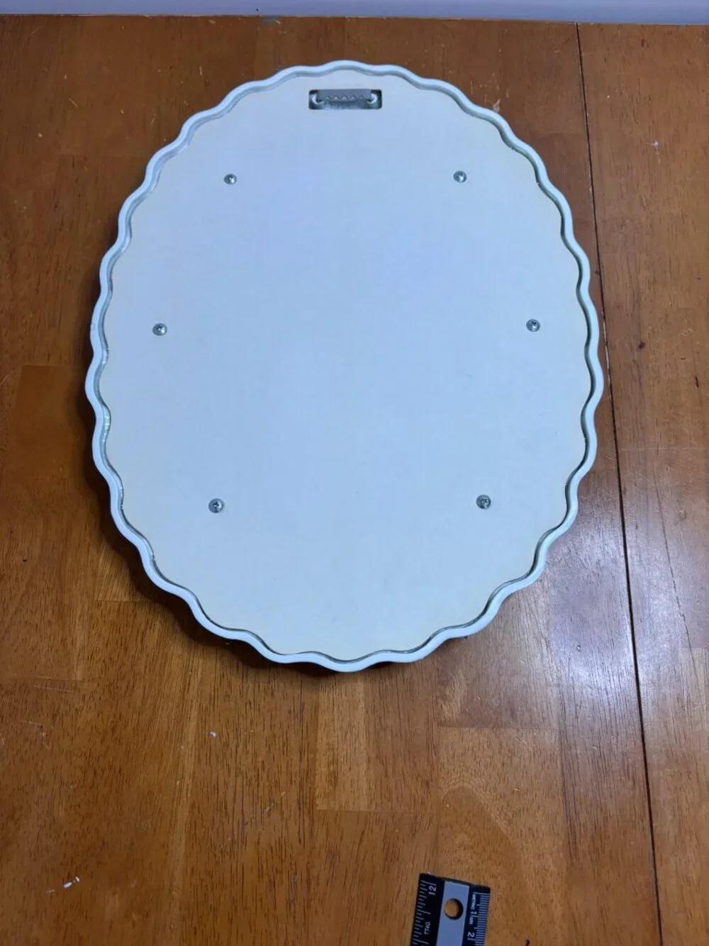 VTG 80s Country Cottage Wall Shelf Mirror & Notepad Green & Peach 3Pc Gallery